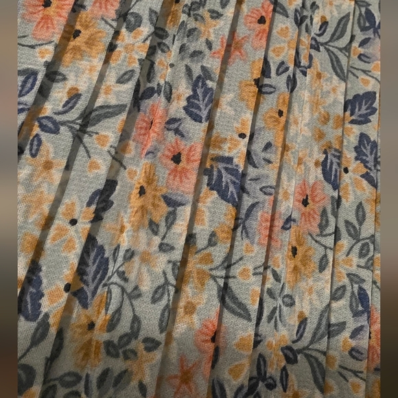 Mikarose Dresses & Skirts - Mikarose Multicolor Floral A-Line Skirt, Pleated, Size Small